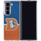 NFL Denver Broncos Vintage Galaxy Z Fold5 5G Clear Case