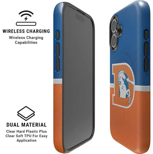 NFL Denver Broncos Vintage iPhone 16 Magsafe Impact Case