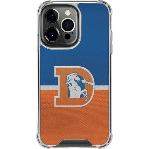 NFL Denver Broncos Vintage iPhone 16 Pro Clear Case