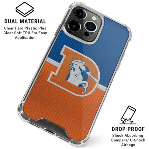 NFL Denver Broncos Vintage iPhone 16 Pro Clear Case