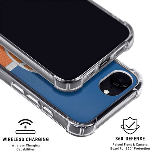 NFL Denver Broncos Vintage iPhone 16e Clear Case