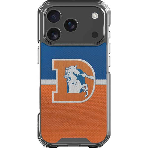 NFL Denver Broncos Vintage iPhone 18 Pro Clear Case
