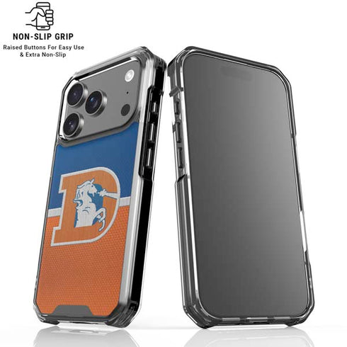 NFL Denver Broncos Vintage iPhone 18 Pro Clear Case
