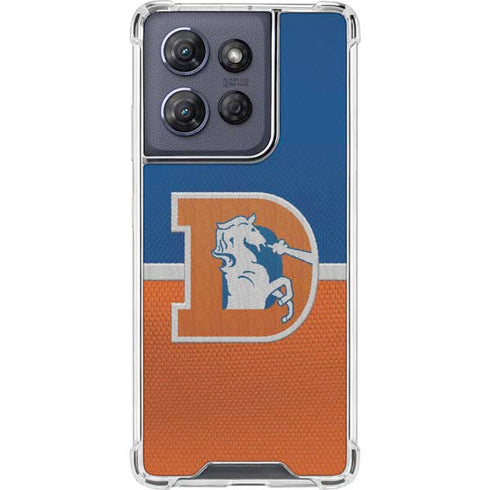 NFL Denver Broncos Vintage Moto G Power 5G (2025) Clear Case