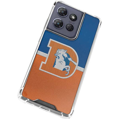NFL Denver Broncos Vintage Moto G Power 5G (2025) Clear Case