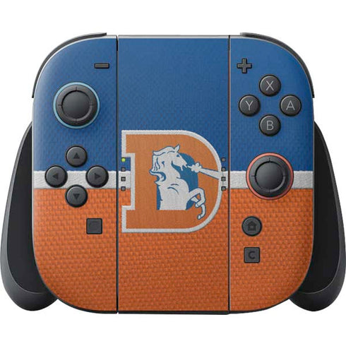 NFL Denver Broncos Vintage Nintendo Switch 2 (2025) Joy-Con Controller Skin