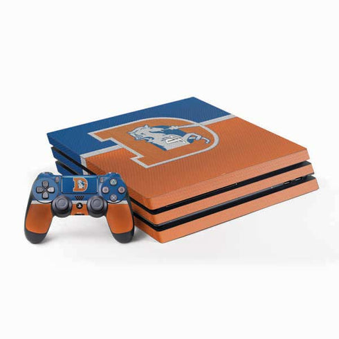 NFL Denver Broncos Vintage PlayStation PS4 Skins