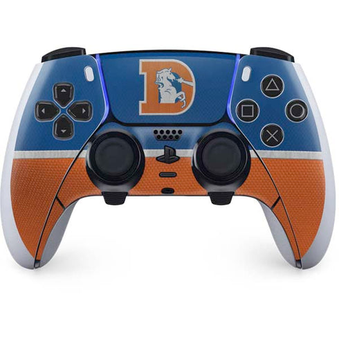 NFL Denver Broncos Vintage PS5 DualSense Edge Pro Controller Skin