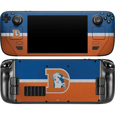 NFL Denver Broncos Vintage Steam Deck Handheld Gaming Computer OLED Skin