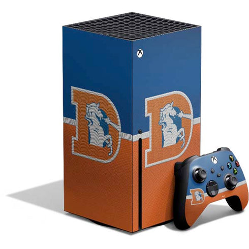 NFL Denver Broncos Vintage Xbox Series X Bundle Skin