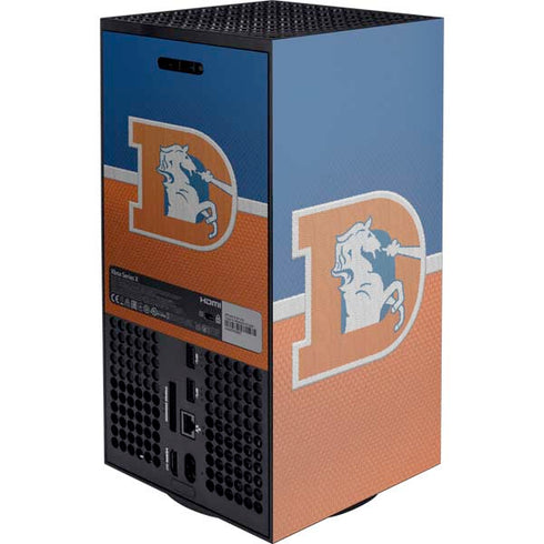 NFL Denver Broncos Vintage XBox Series X Digital Edition Console Skin