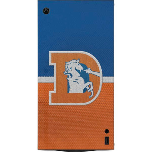 NFL Denver Broncos Vintage XBox Series X Digital Edition Console Skin