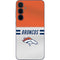 NFL Denver Broncos White Striped Galaxy A35 5G Skin