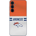 NFL Denver Broncos White Striped Galaxy A35 5G Skin
