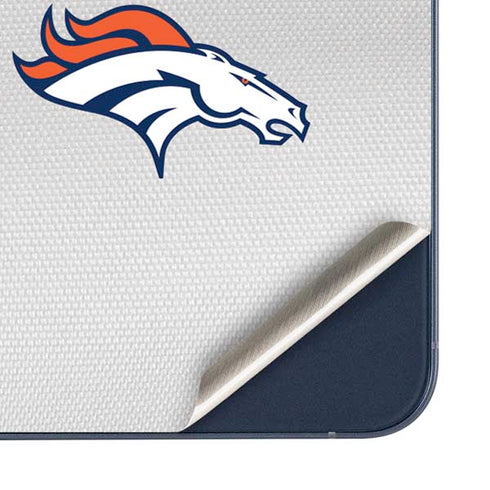 NFL Denver Broncos White Striped Galaxy A35 5G Skin