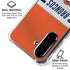 NFL Denver Broncos White Striped Galaxy A36 5G Clear Case