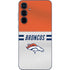 NFL Denver Broncos White Striped Galaxy A55 5G Skin
