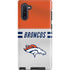NFL Denver Broncos White Striped Galaxy Cases