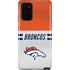 NFL Denver Broncos White Striped Galaxy Note20 5G Pro Case