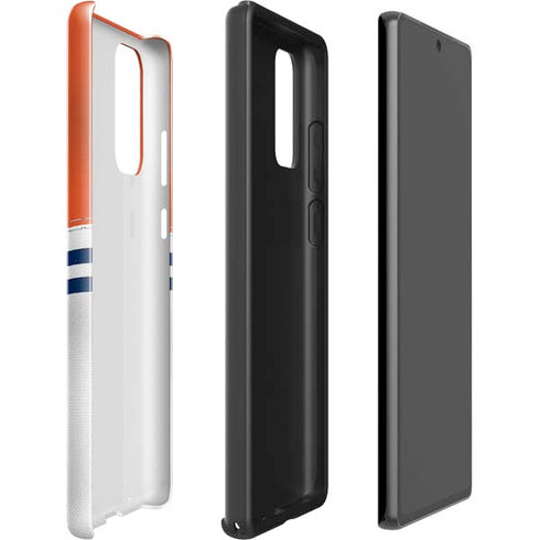 NFL Denver Broncos White Striped Galaxy Note20 5G Pro Case
