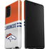 NFL Denver Broncos White Striped Galaxy Note20 5G Pro Case