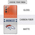 NFL Denver Broncos White Striped Galaxy Note20 5G Skin