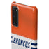 NFL Denver Broncos White Striped Galaxy S20 Lite Case