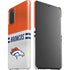 NFL Denver Broncos White Striped Galaxy S20 Lite Case