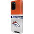 NFL Denver Broncos White Striped Galaxy S20 Plus Pro Case