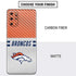NFL Denver Broncos White Striped Galaxy S20 Plus Skin