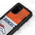 NFL Denver Broncos White Striped Galaxy S20 Plus Waterproof Case