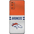 NFL Denver Broncos White Striped Galaxy S20 Skin