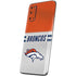 NFL Denver Broncos White Striped Galaxy S20 Skin