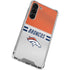 NFL Denver Broncos White Striped Galaxy S24 FE Clear Case