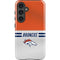 NFL Denver Broncos White Striped Galaxy S25 Impact Case