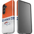 NFL Denver Broncos White Striped Galaxy S25 Impact Case