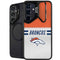NFL Denver Broncos White Striped Galaxy S25 Kickstand Case