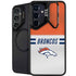 NFL Denver Broncos White Striped Galaxy S25 Kickstand Case