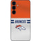 NFL Denver Broncos White Striped Galaxy S25 Plus Skin