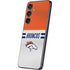 NFL Denver Broncos White Striped Galaxy S25 Skin