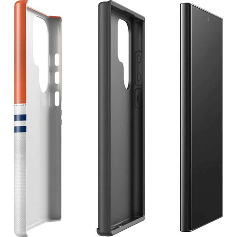 NFL Denver Broncos White Striped Galaxy S25 Ultra Impact Case