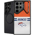 NFL Denver Broncos White Striped Galaxy S24 Ultra Kickstand Case