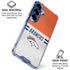 NFL Denver Broncos White Striped Galaxy S25 Plus Clear Case