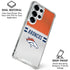 NFL Denver Broncos White Striped Galaxy S25 Ultra Clear Case