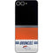 NFL Denver Broncos White Striped Galaxy Z Flip6 Skin