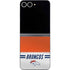 NFL Denver Broncos White Striped Galaxy Z Flip6 Skin