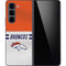 NFL Denver Broncos White Striped Galaxy Z Fold5 5G Skin