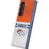 NFL Denver Broncos White Striped Galaxy Z Fold6 Skin