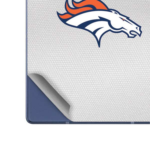 NFL Denver Broncos White Striped Galaxy Z Fold6 Skin