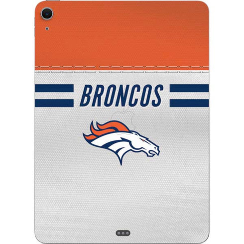NFL Denver Broncos White Striped Apple iPad Air Skin